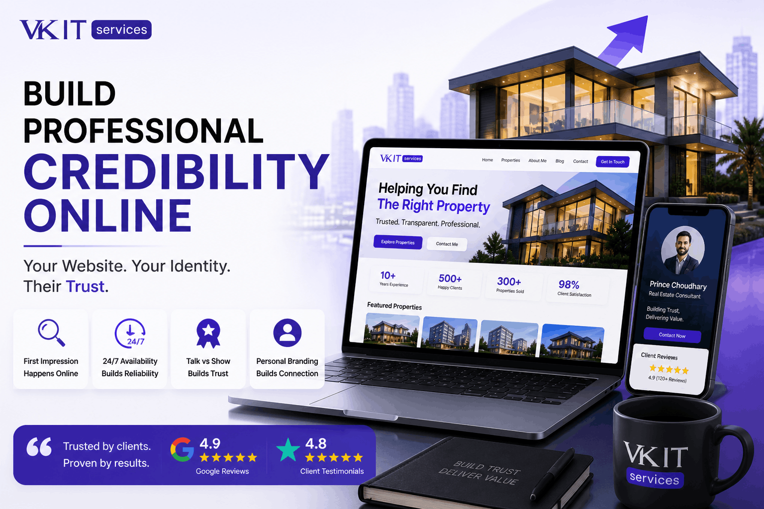 Build Professional Credibility Online for Real Estate Agents